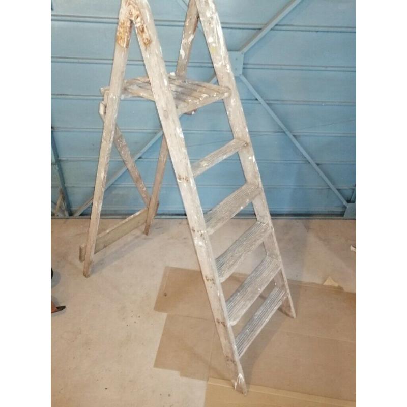 Vintage wooden ladder