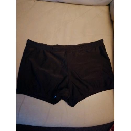 Swimming trunks and hat