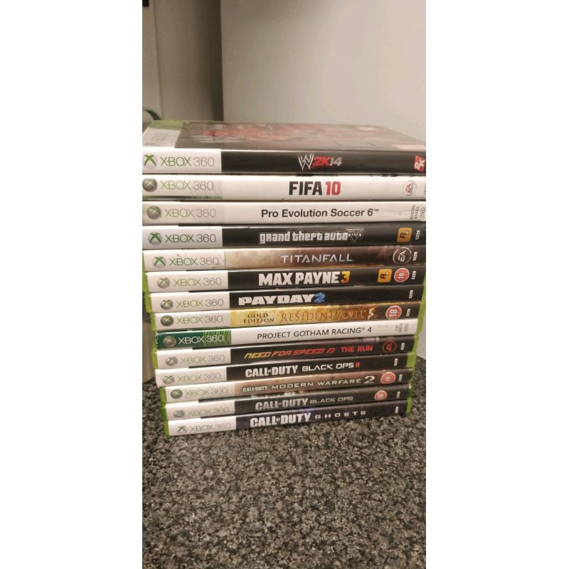14 XBOX 360 games