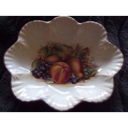 SALE Vintage Aynsley 'Orchard Gold' bone china bowl - excellent condition -see photos
