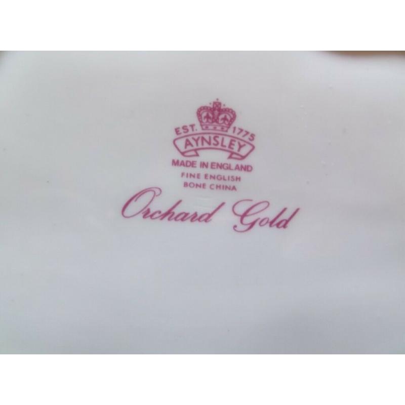SALE Vintage Aynsley 'Orchard Gold' bone china bowl - excellent condition -see photos
