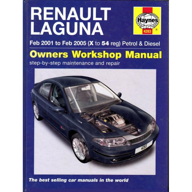 HAYNES RENAULT LAGUNA MANUAL COVERS 2001 - 2005 PETROL & DIESEL MODELS