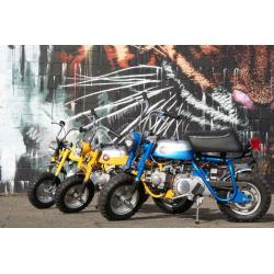 Classic 1969 Honda Z50 A Monkey bike in Candy Blue & Silver. Honda Collectors Mini Bike / Motorbike