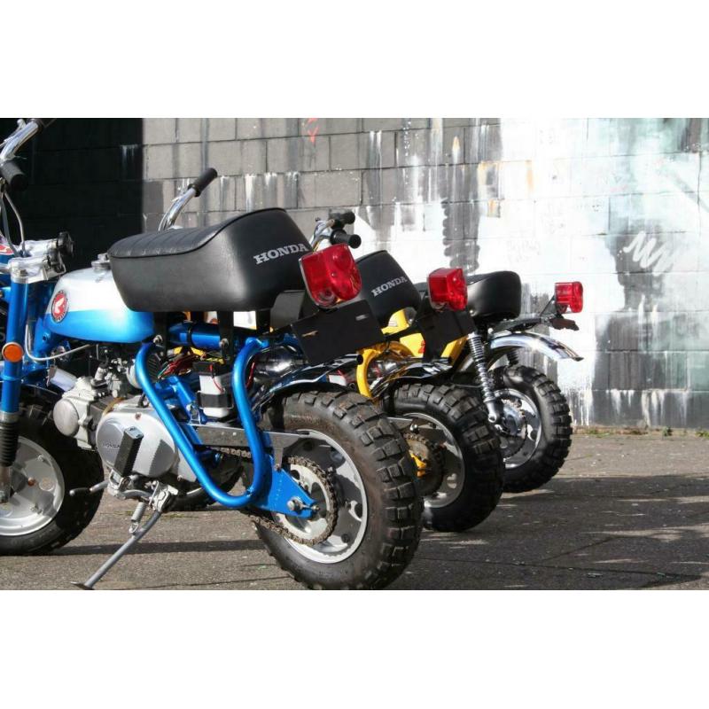 Classic 1969 Honda Z50 A Monkey bike in Candy Blue & Silver. Honda Collectors Mini Bike / Motorbike