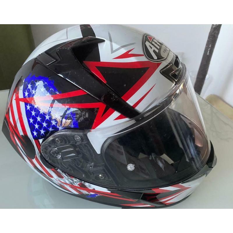 Airoh motor bike cycle helmet with instructions size Medium 57-58