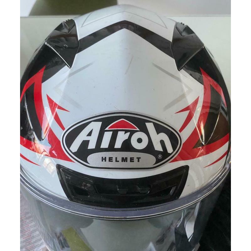 Airoh motor bike cycle helmet with instructions size Medium 57-58
