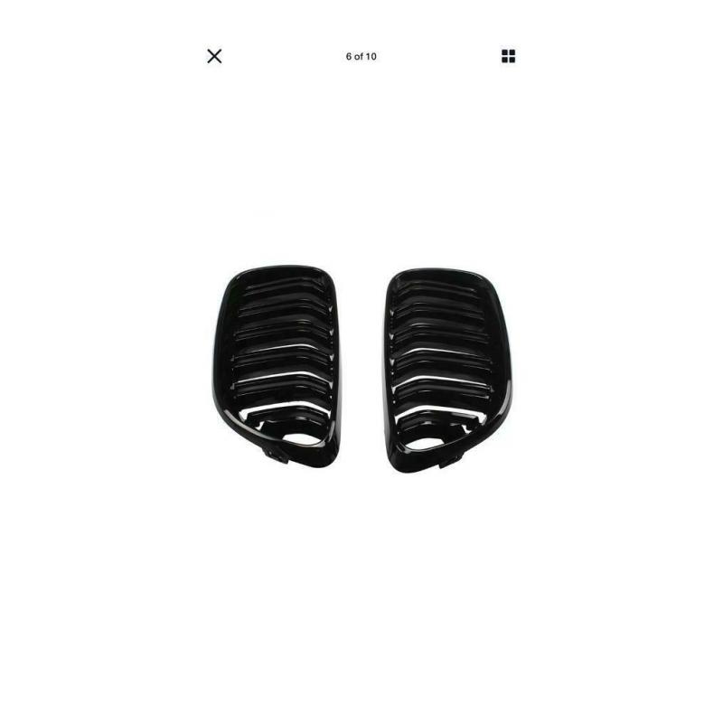 BMW 2 Series f22 Black Kidney Grills