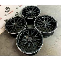 BRAND NEW MERCEDES 19" 20" 63AMG STYLE ALLOY WHEELS - AVAILABLE WITH TYRES - 5 X 112 - SATIN BLACK