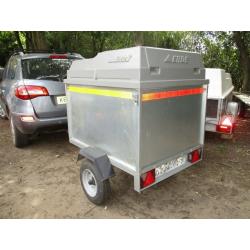 ERDE 127 HIGH GOODS TRAILER WITH LOCKING PLASTIC TOP.....