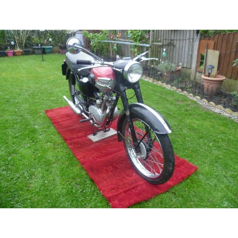 Triumph Tiger Cub. 1962,Complete, Good Chrome, Runs well, MOT 2011. Workshop Manual and Parts List