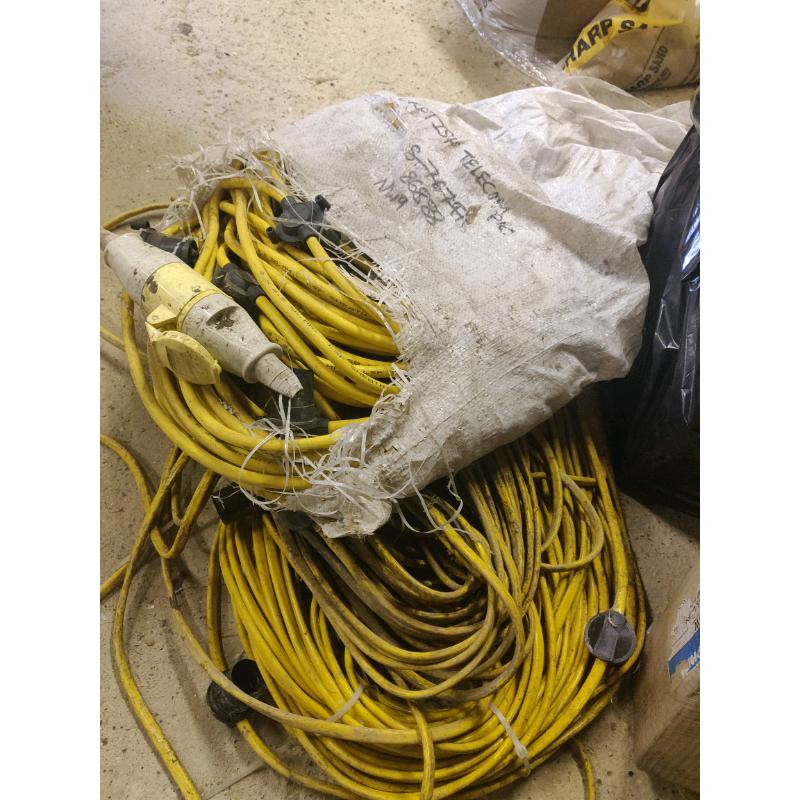 110v lighting with bulbs and cables