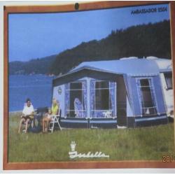 Isabella Ambassador 2504 - 850 caravan awning, VGC. + groundsheet, skirt & curtains
