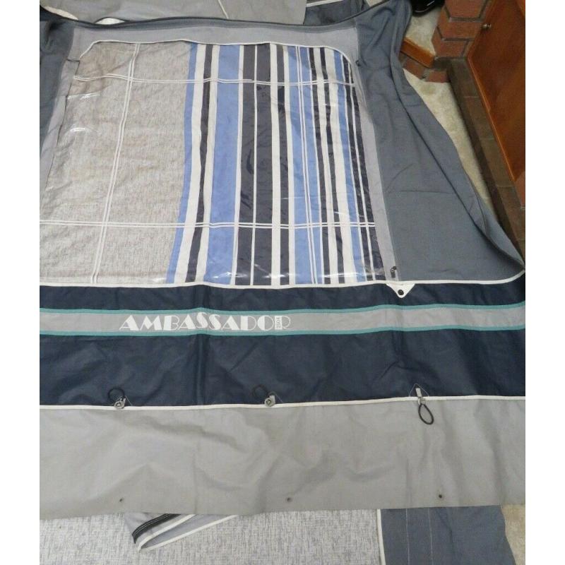 Isabella Ambassador 2504 - 850 caravan awning, VGC. + groundsheet, skirt & curtains