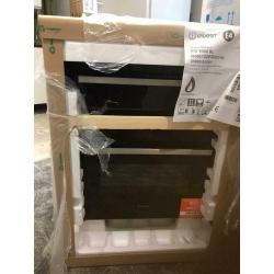 Indesit built-under double oven