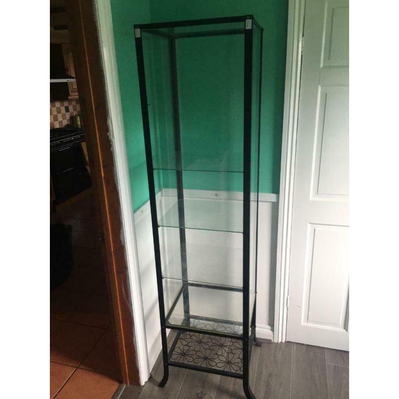 Glass display cabinet