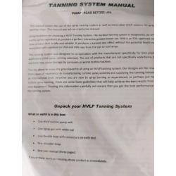 Tanning machine with pop up tent unsued