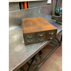 Solid wood double draws 1950s