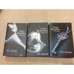 Adult fiction books - Shades of grey trilogy / series
