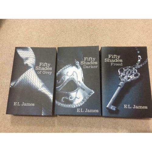 Adult fiction books - Shades of grey trilogy / series