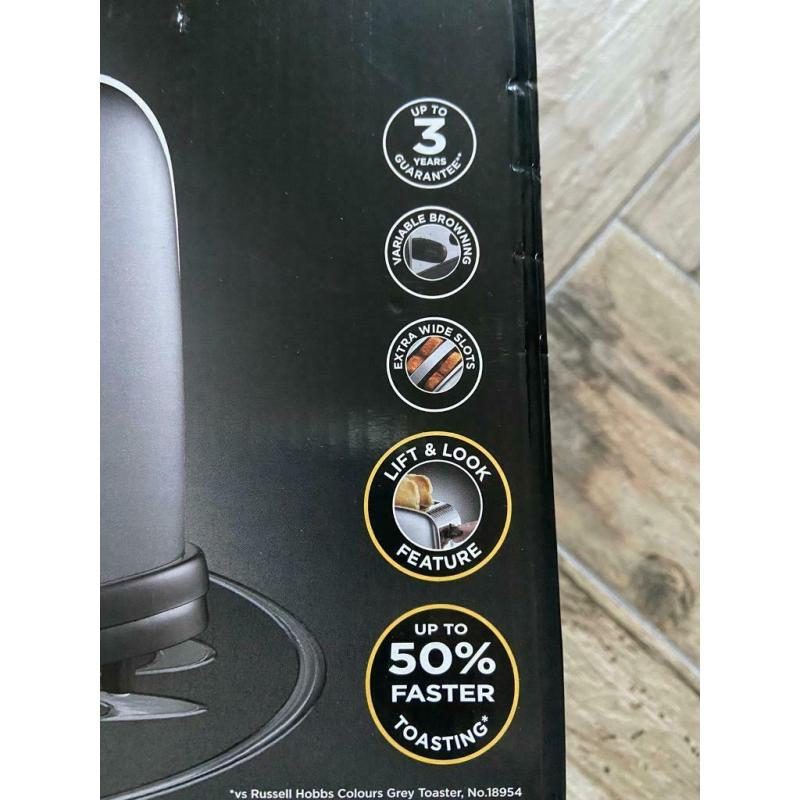 Russell Hobbs storm grey toaster brand new