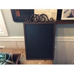 Cast iron chalkboard