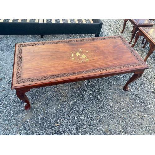 Solid wood coffee table