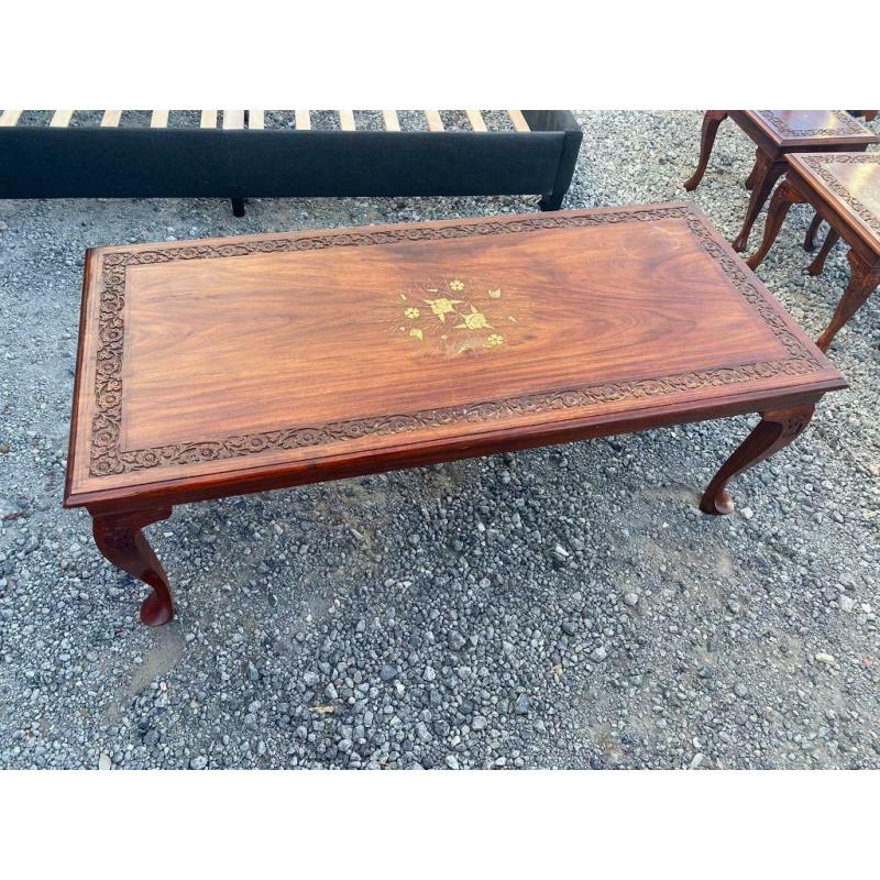 Solid wood coffee table