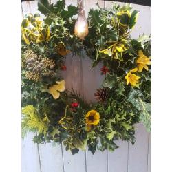 Holly wreaths