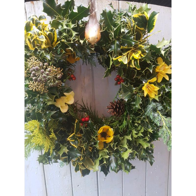 Holly wreaths
