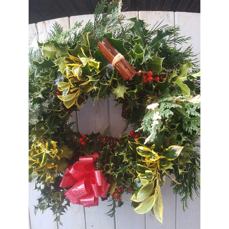 Holly wreaths