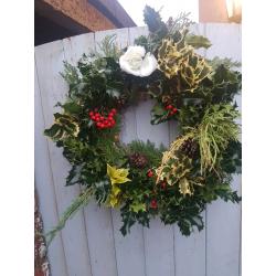 Holly wreaths