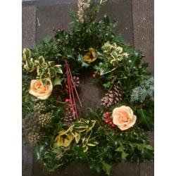 Holly wreaths