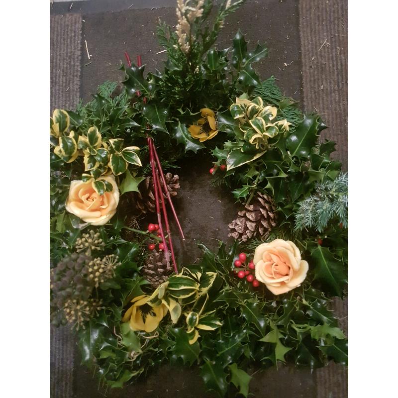 Holly wreaths