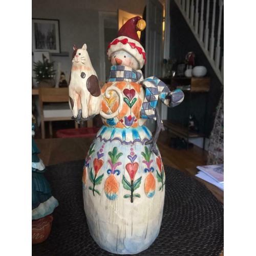 Heartwood Creek Snowman and Cat