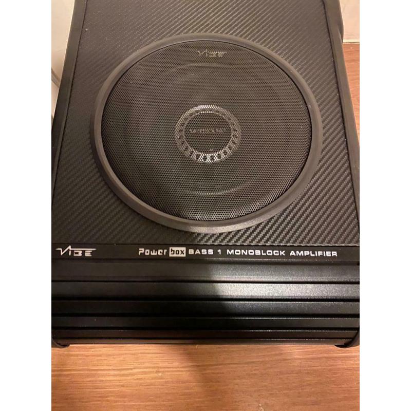 Vibe under seat subwoofer with built in amp
