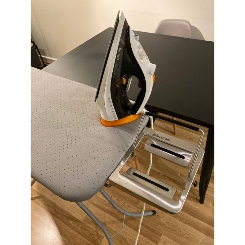Philips Iron + John Lewis Ironing Board
