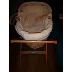 Mammas and Papas moses basket.