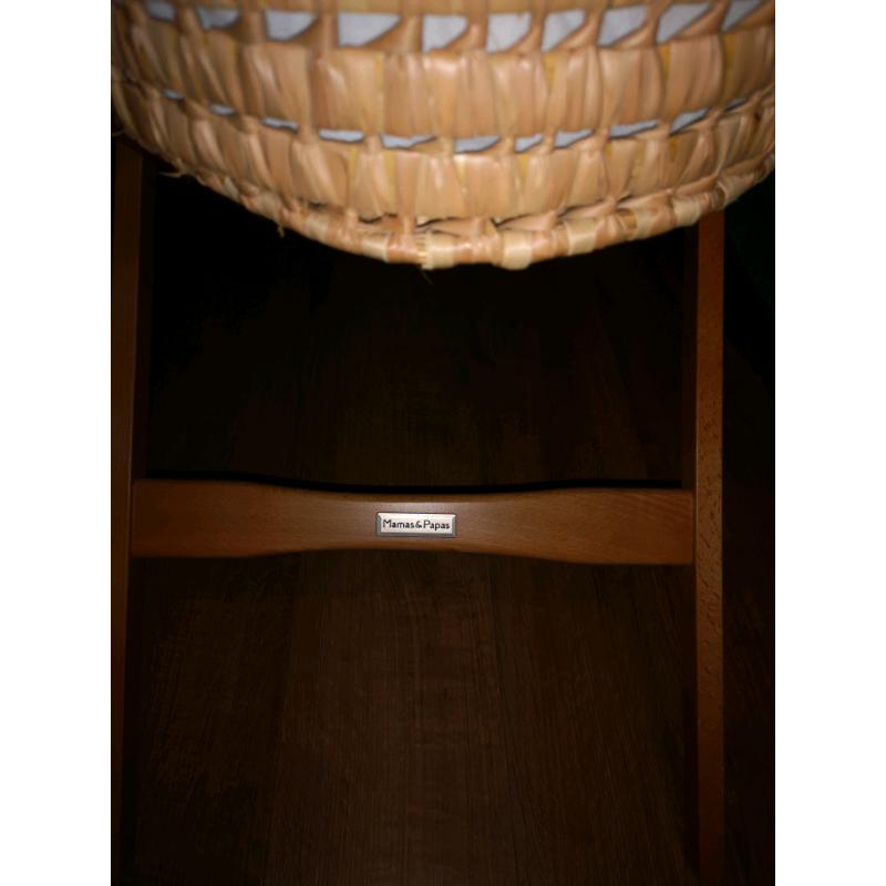 Mammas and Papas moses basket.