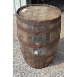 EX WHISKEY 40 GALLON OAK BARREL- Wooden Keg Barrels Cider Pub Table Whisky Cask