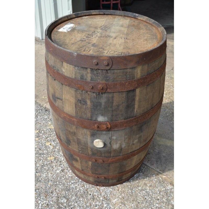 EX WHISKEY 40 GALLON OAK BARREL- Wooden Keg Barrels Cider Pub Table Whisky Cask