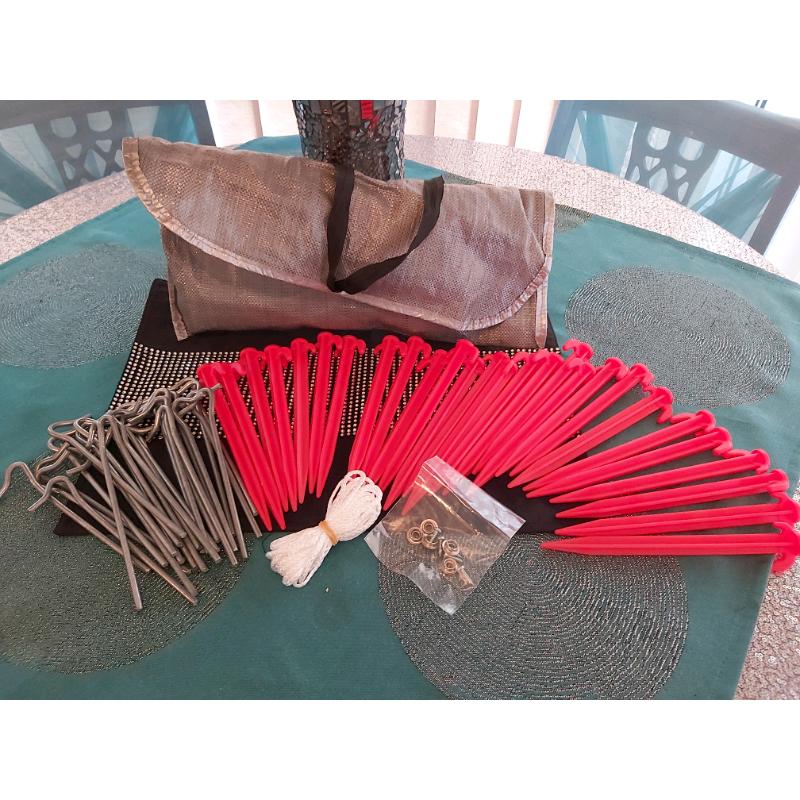 Tent Peg And Guy Rope set Unused