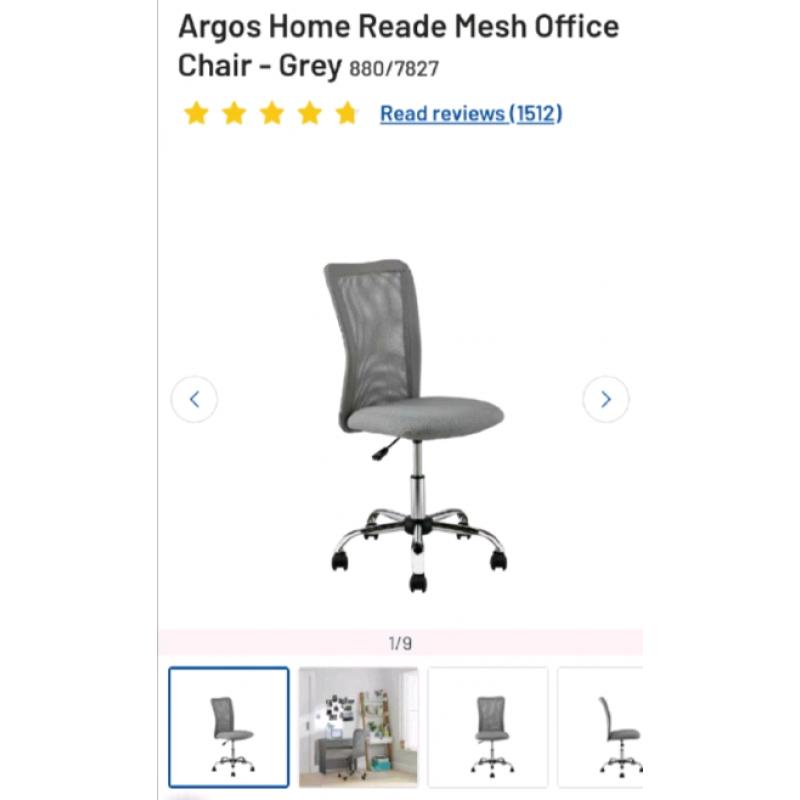 Mesh office Chairs grey or black colours available only ?35 each. Real