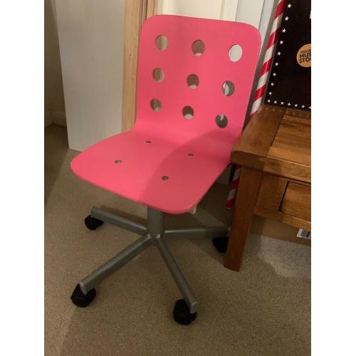 Pink desk chair IKEA