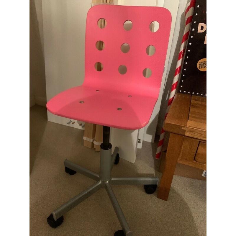Pink desk chair IKEA