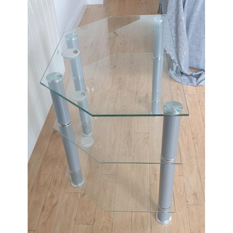 Glass Style TV Corner Unit