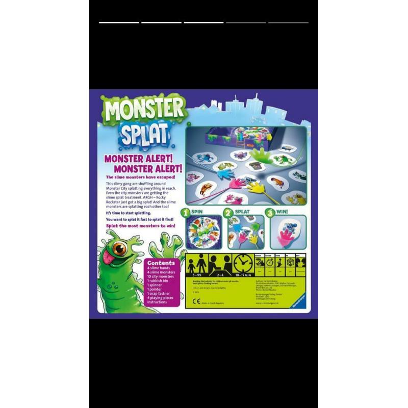 Monster Splat Game - brand new