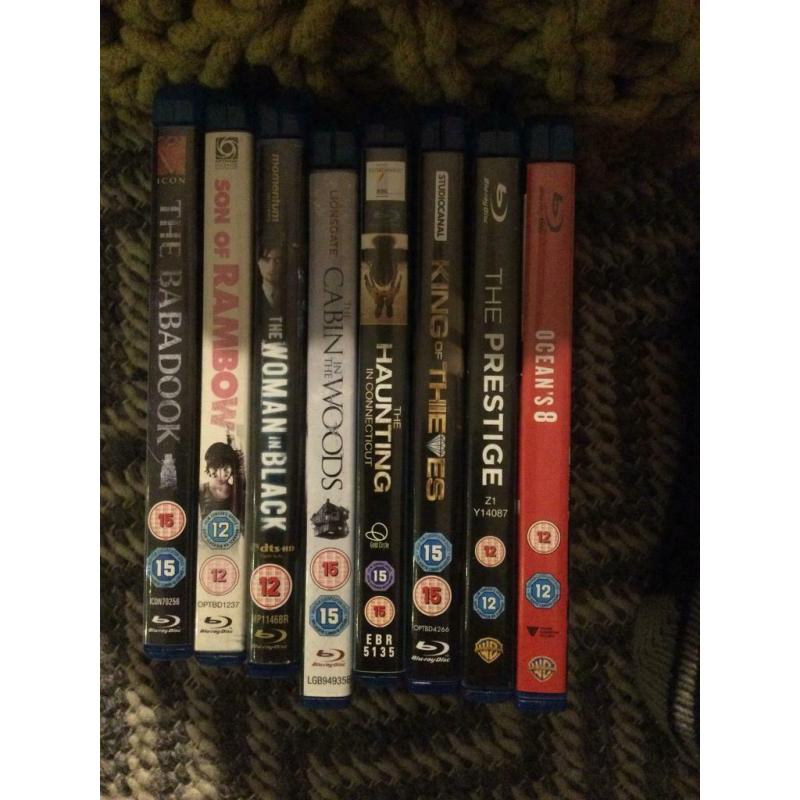 Selection of Blu Rays individually priced