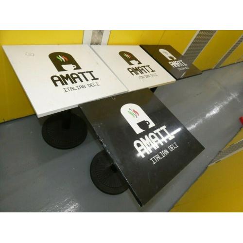 Commercial Grade Coffee & Cake Tables x 4