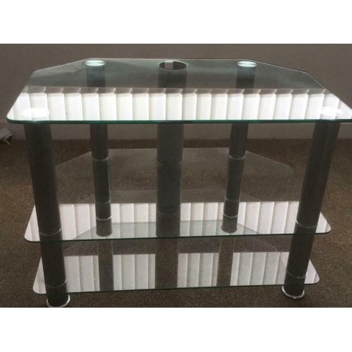 TV Stand Glass shelves