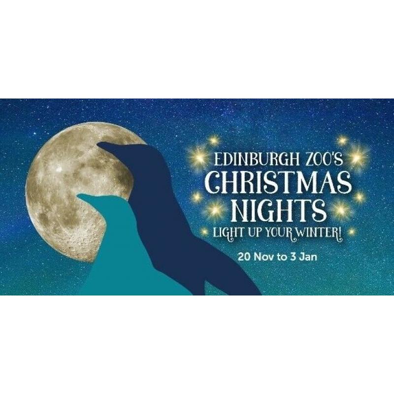 Edinburgh Zoo Christmas night 12/12/20 2 adults* and 3 children